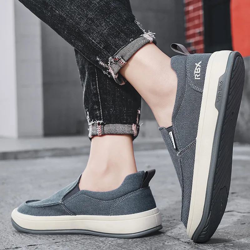 RENBEN Lightweight And Wear-resistant Low-Top Canvas Shoes Men's-7