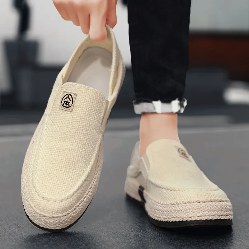 RENBEN Breathable And Lightweight Low Top Canvas Shoes Men's-10