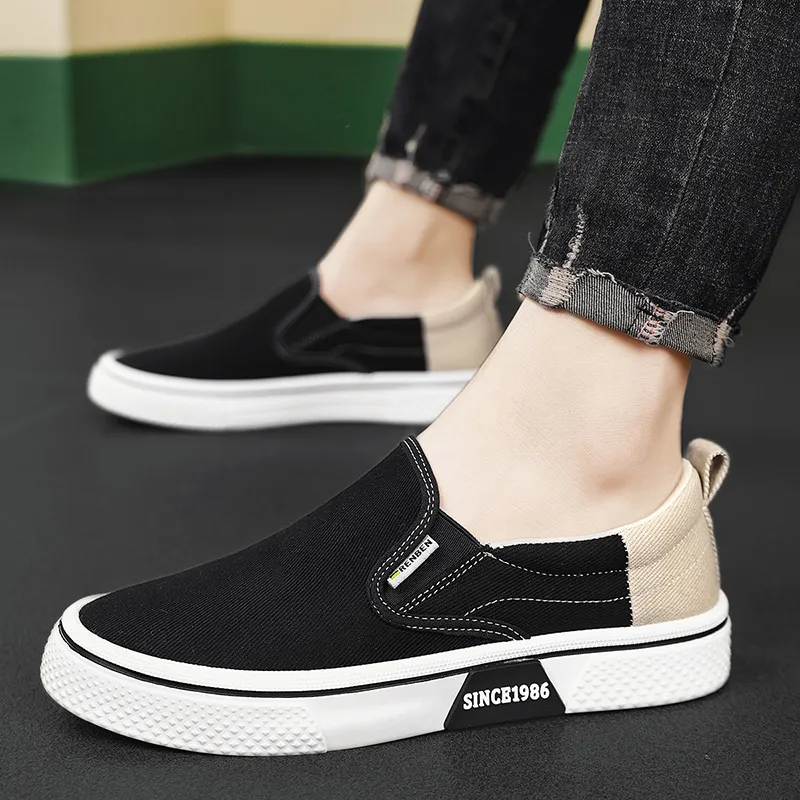 RENBEN Breathable, Lightweight, Slip Resistant Low Top Canvas Shoes Men's-4