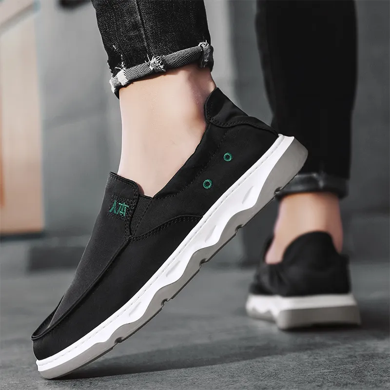 RENBEN Breathable And Lightweight Low Top Canvas Shoes Men's-4