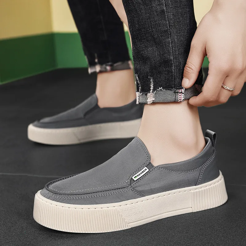 RENBEN Breathable And Lightweight Low Top Canvas Shoes Men's-11