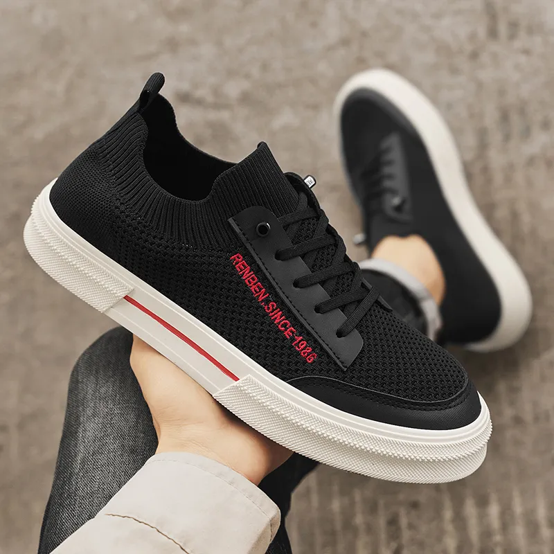 Humanism 1986 x RENBEN Breathable, Lightweight, Slip Resistant Low Top Canvas Shoes Men's-4