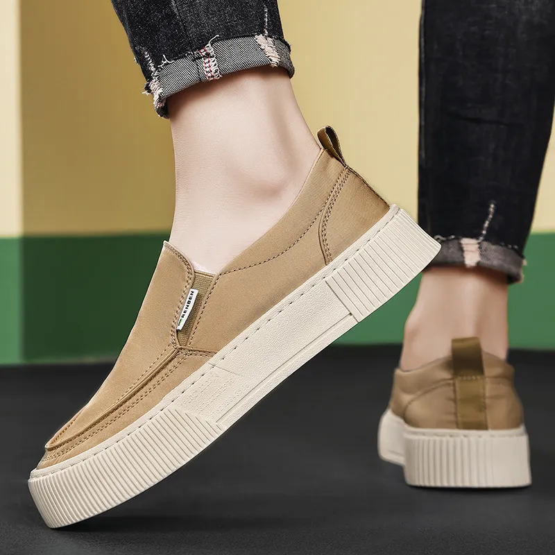 RENBEN Breathable And Lightweight Low Top Canvas Shoes Men's-17