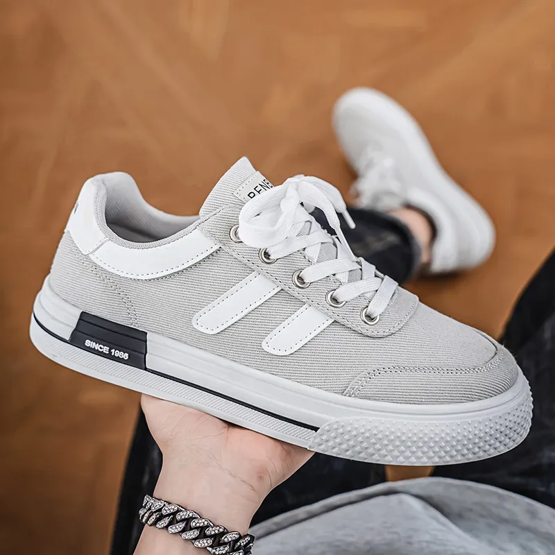 RENBEN Slip Resistant, Breathable, Lightweight Low Top Canvas Shoes Men's-5
