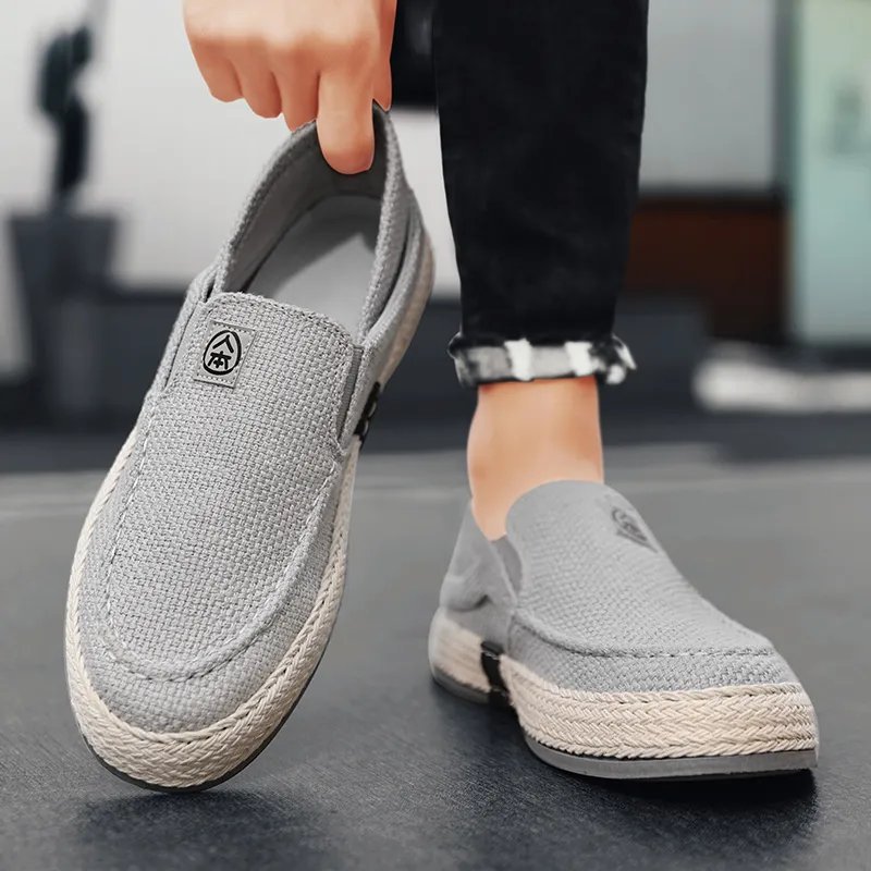 RENBEN Breathable And Lightweight Low Top Canvas Shoes Men's-4