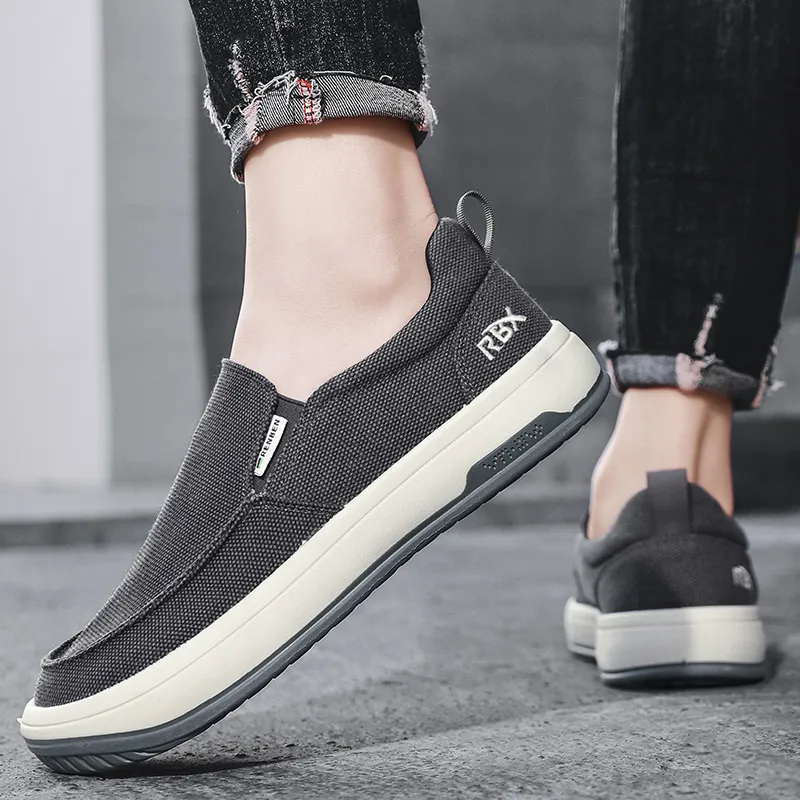 RENBEN Lightweight And Wear-resistant Low-Top Canvas Shoes Men's-3