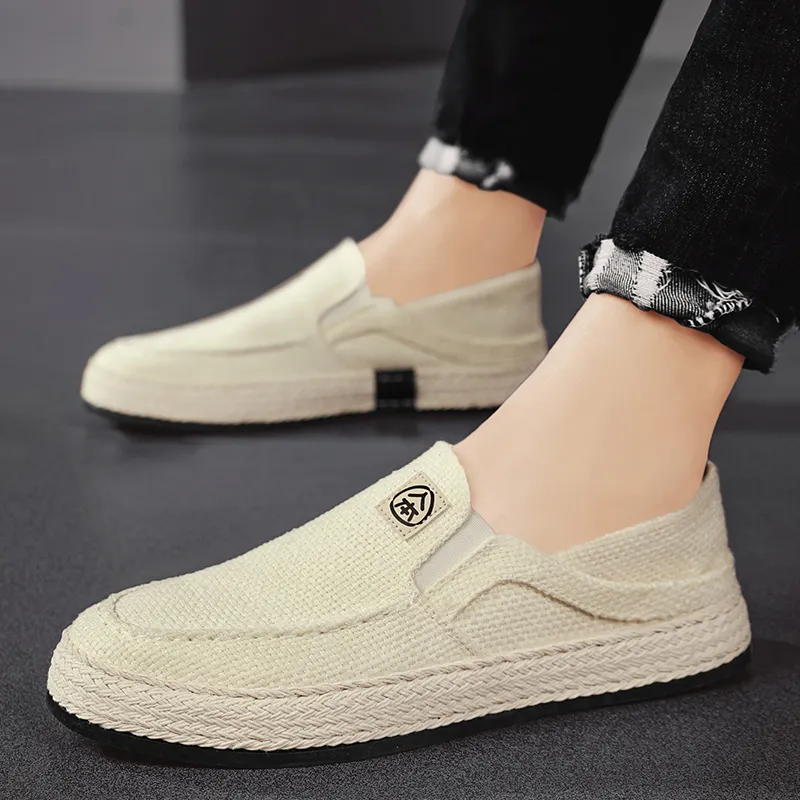 RENBEN Breathable And Lightweight Low Top Canvas Shoes Men's-11