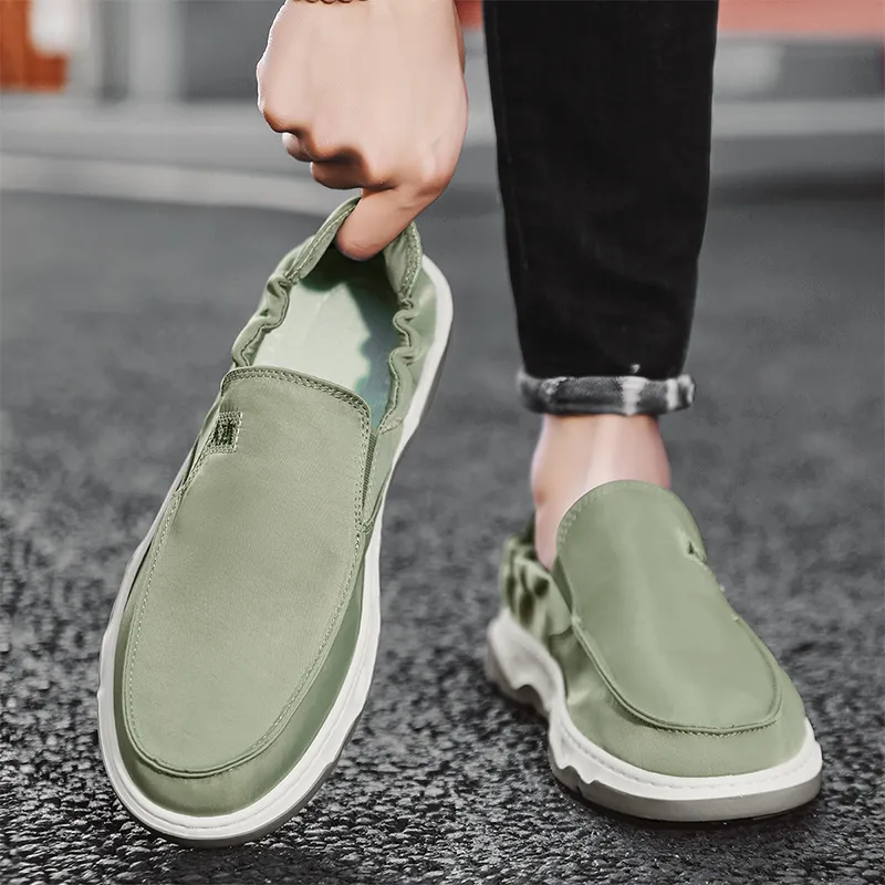 RENBEN Breathable And Lightweight Low Top Canvas Shoes Men's-15