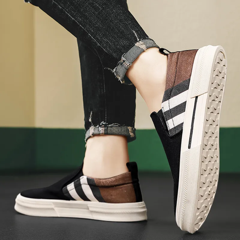RENBEN Breathable And Lightweight Low Top Canvas Shoes Men's-10