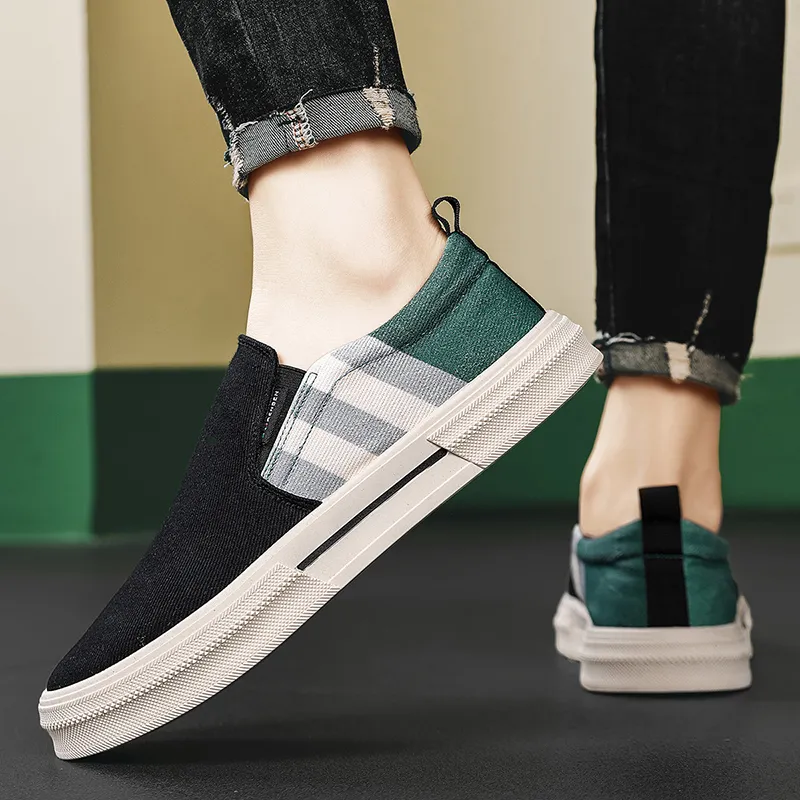 RENBEN Breathable And Lightweight Low Top Canvas Shoes Men's-5