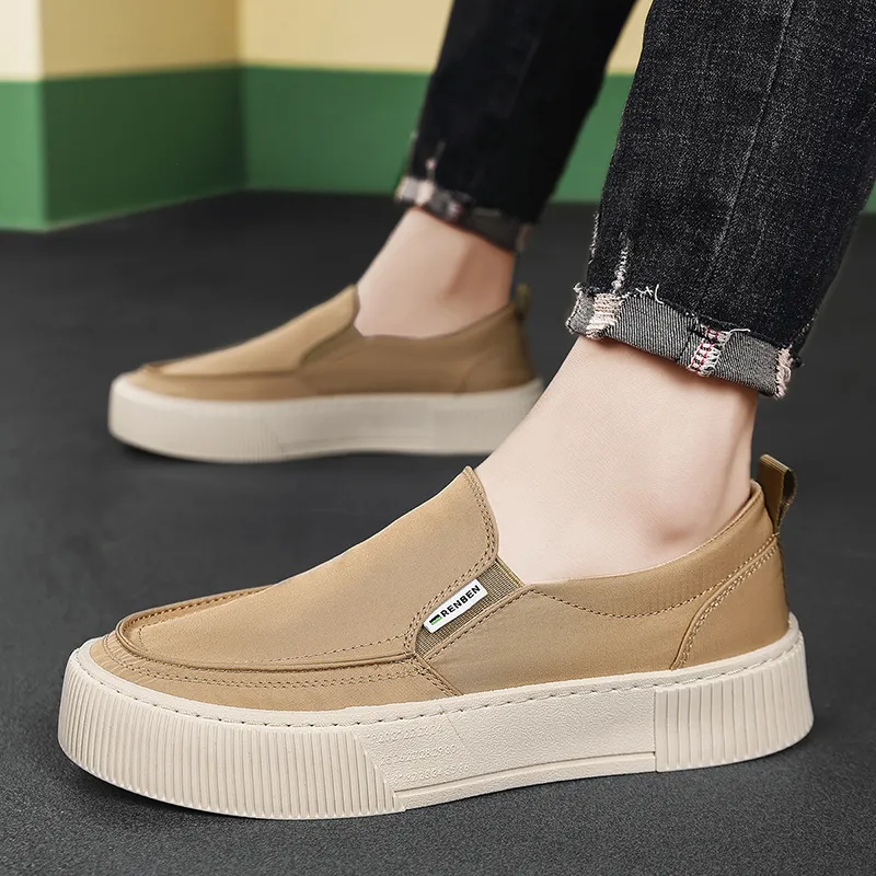 RENBEN Breathable And Lightweight Low Top Canvas Shoes Men's-14