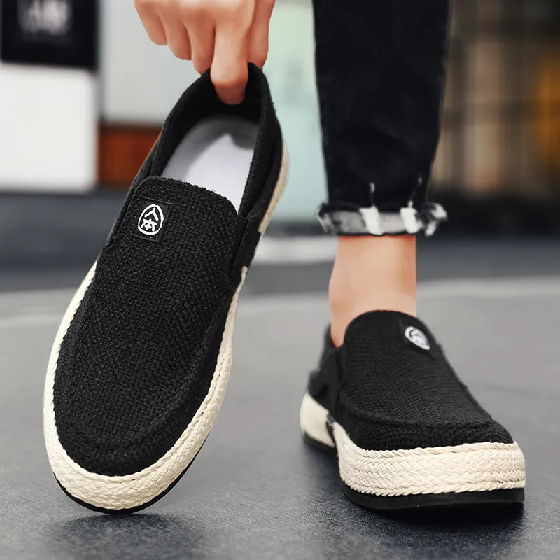RENBEN Breathable And Lightweight Low Top Canvas Shoes Men's-17