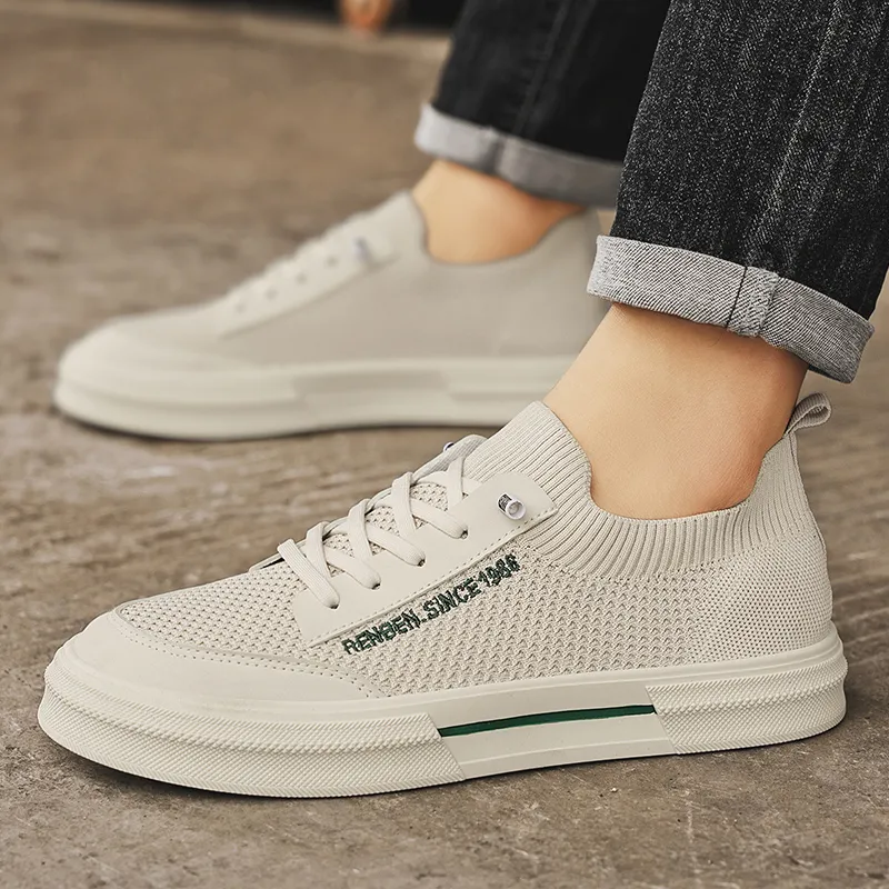 Humanism 1986 x RENBEN Breathable, Lightweight, Slip Resistant Low Top Canvas Shoes Men's-8