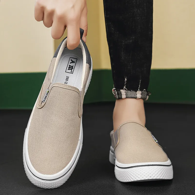 RENBEN Breathable, Lightweight, Slip Resistant Low Top Canvas Shoes Men's-10