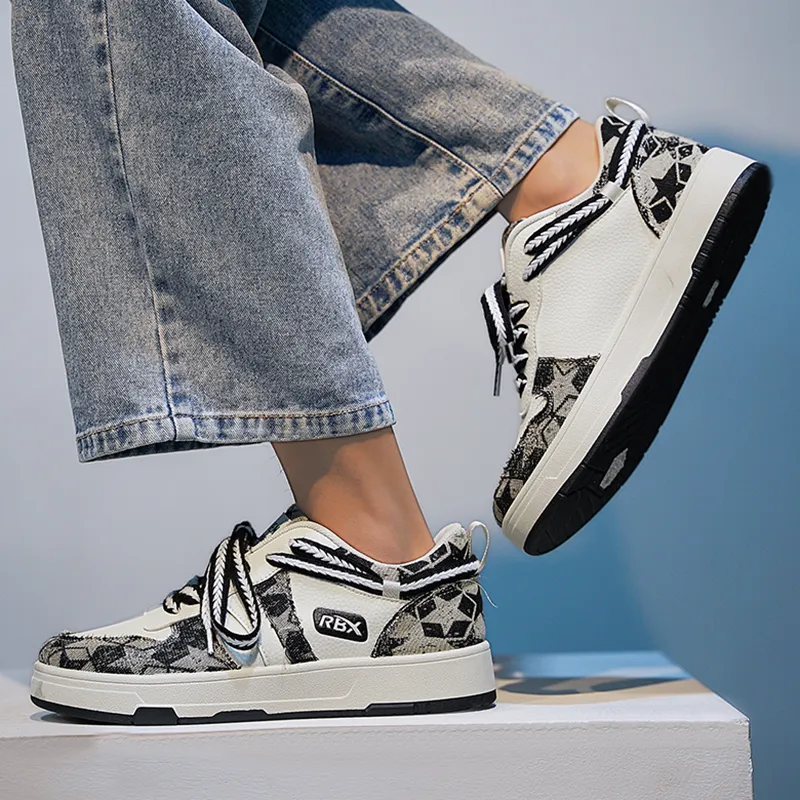 RENBEN Non-slip Lightweight Low-Top Skateboard Shoes Men's-14