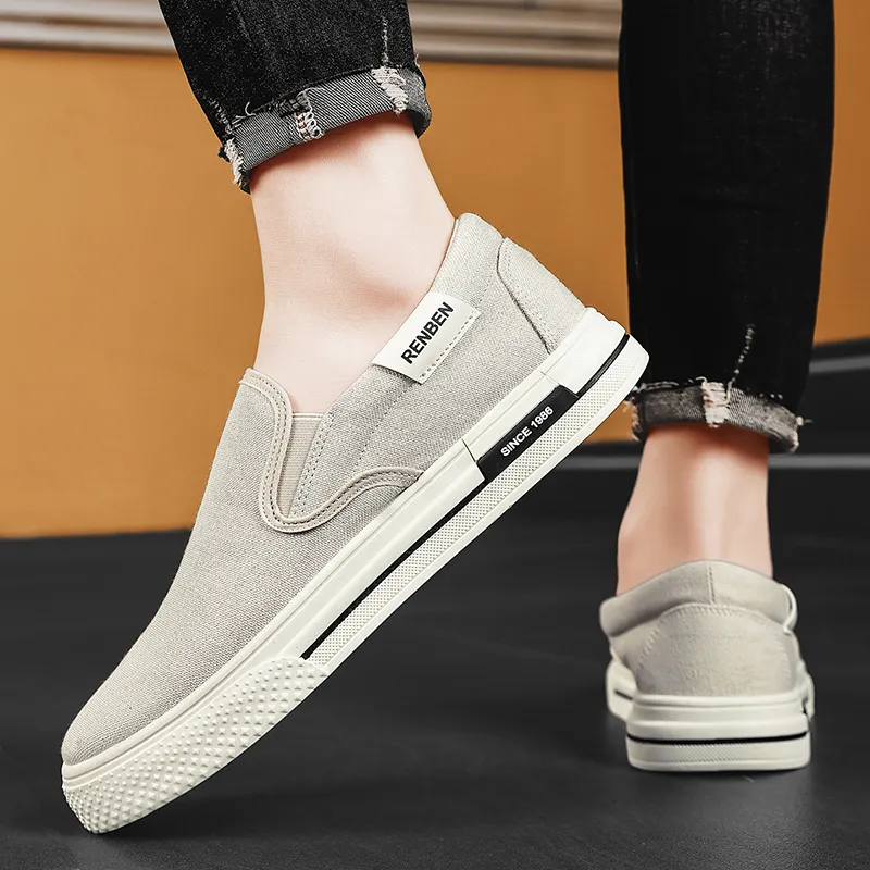 RENBEN Breathable, Lightweight, And Balanced Low Top Canvas Shoes Men's-9