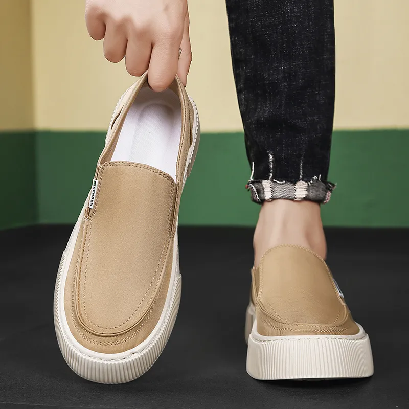 RENBEN Breathable And Lightweight Low Top Canvas Shoes Men's-16