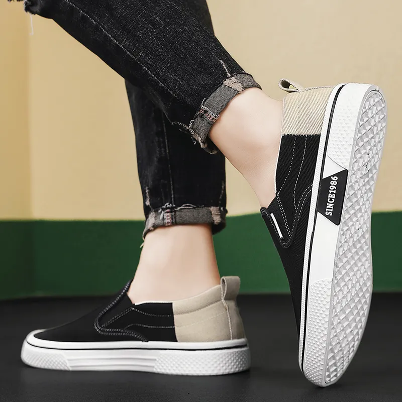 RENBEN Breathable, Lightweight, Slip Resistant Low Top Canvas Shoes Men's-5