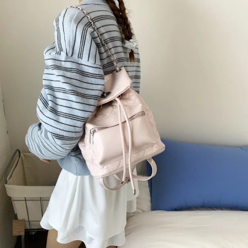 AIBAG PU Backpack Women's Multicolor-3