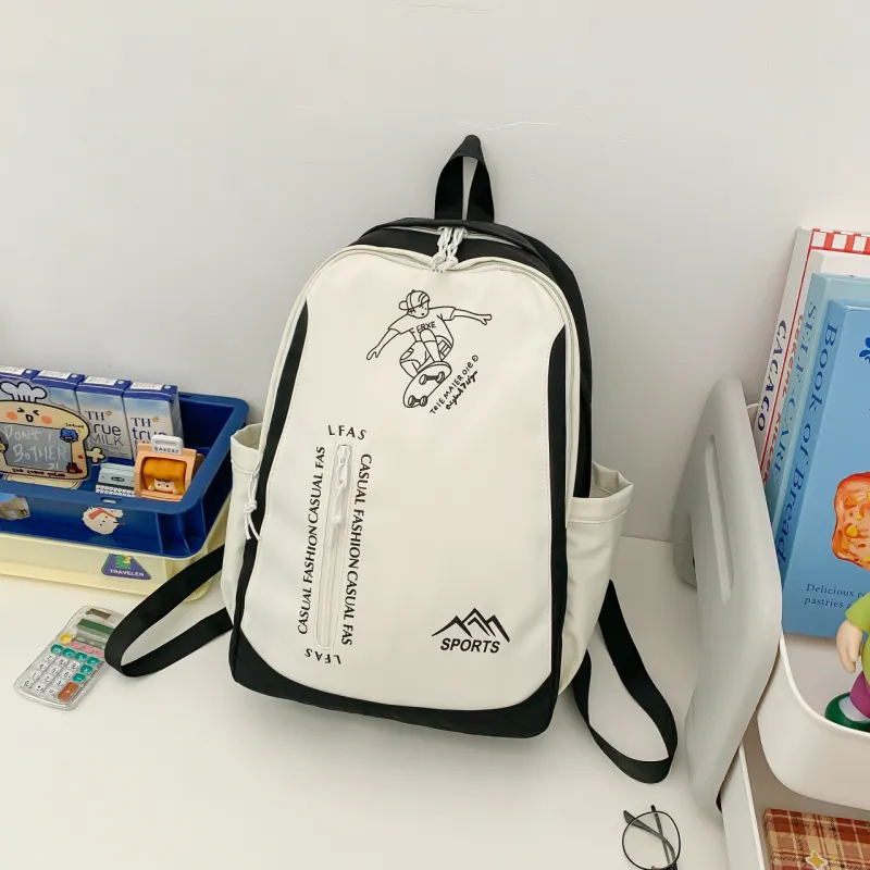 AIBAG Composite Cloth Backpack Unisex Multicolor-3