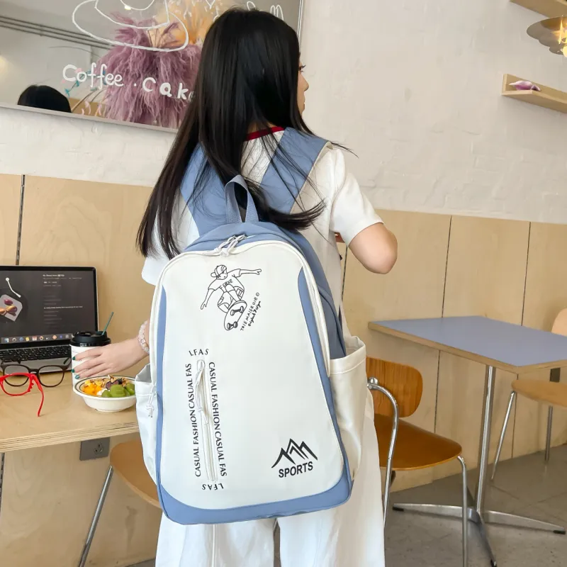 AIBAG Composite Cloth Backpack Unisex Multicolor-13