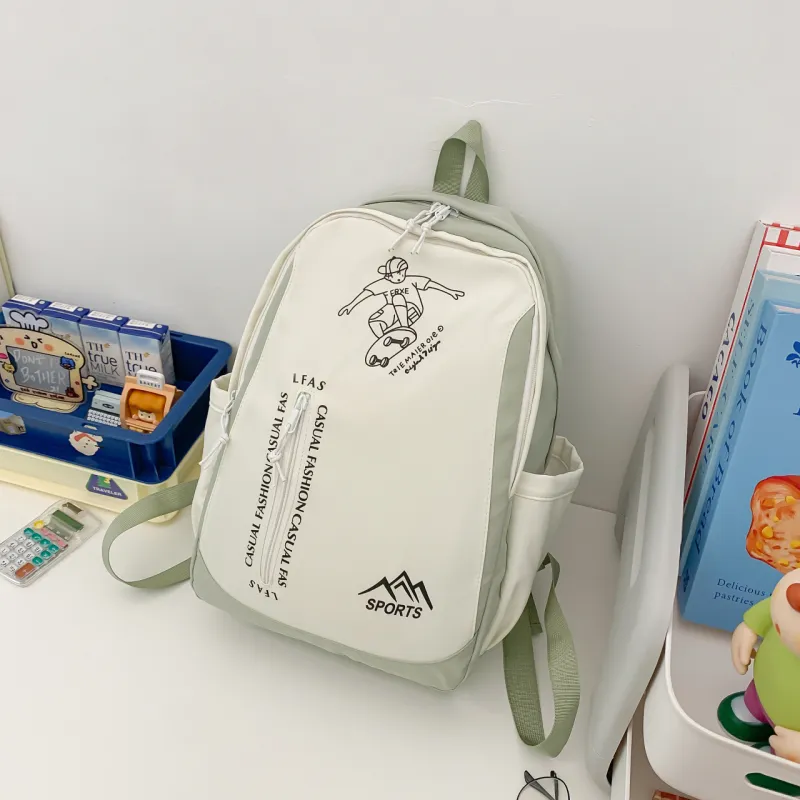 AIBAG Composite Cloth Backpack Unisex Multicolor-9