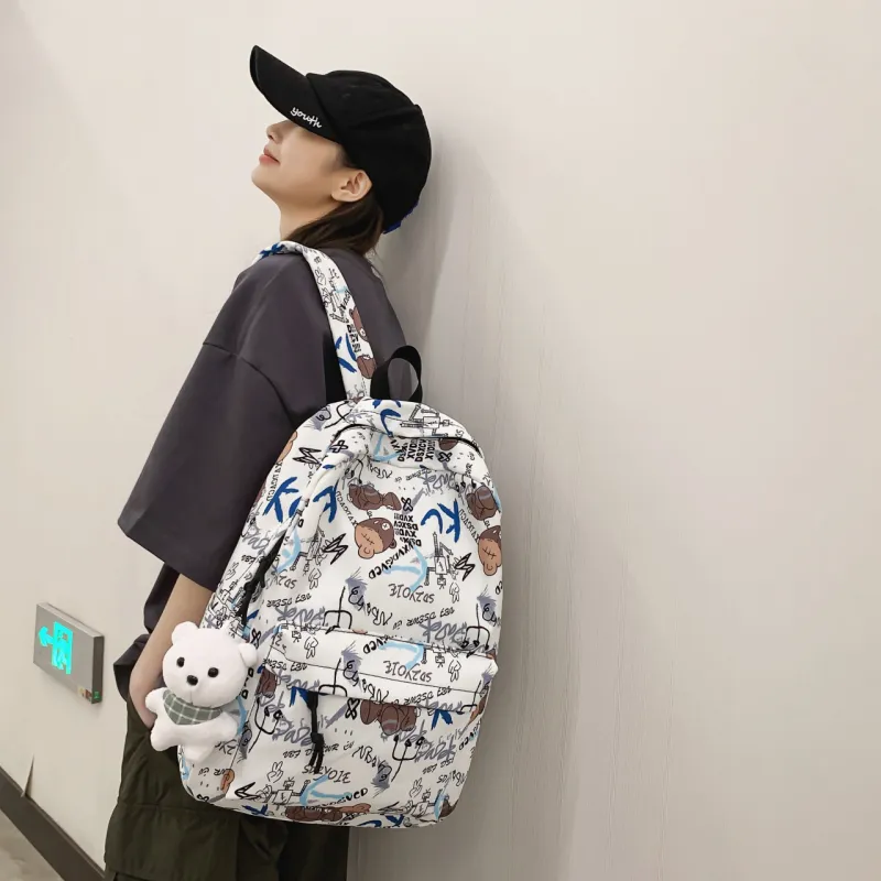 AIBAG Nylon Backpack Unisex Multicolor-4