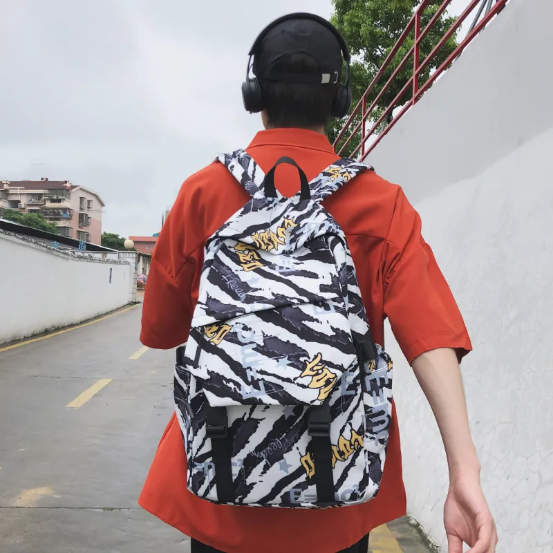 AIBAG Nylon Backpack Unisex Multicolor-12