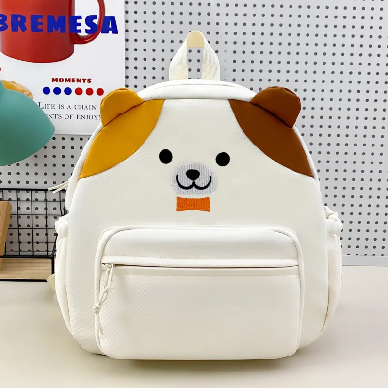 AIBAG Nylon Backpack Regular Unisex White/Black/Yellow-6