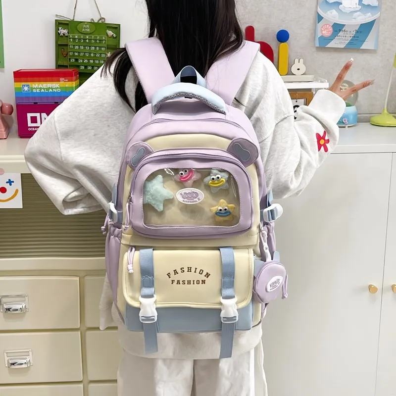 AIBAG Twill Backpack Unisex Multicolor-12