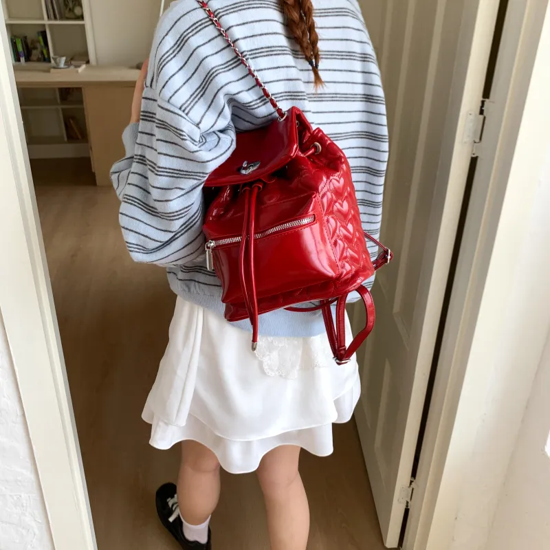 AIBAG PU Backpack Women's Multicolor-18