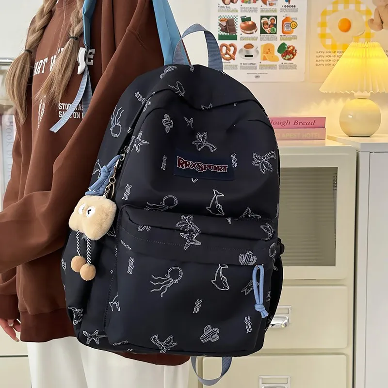AIBAG Nylon Backpack Unisex Multicolor-3