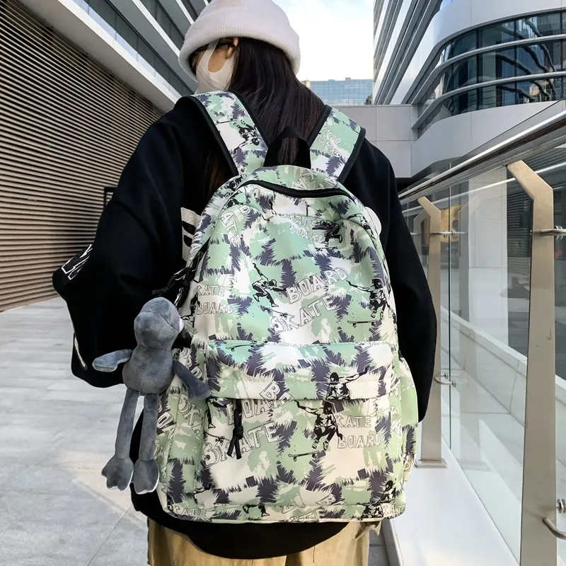 AIBAG Composite Cloth Backpack Unisex Multicolor-13