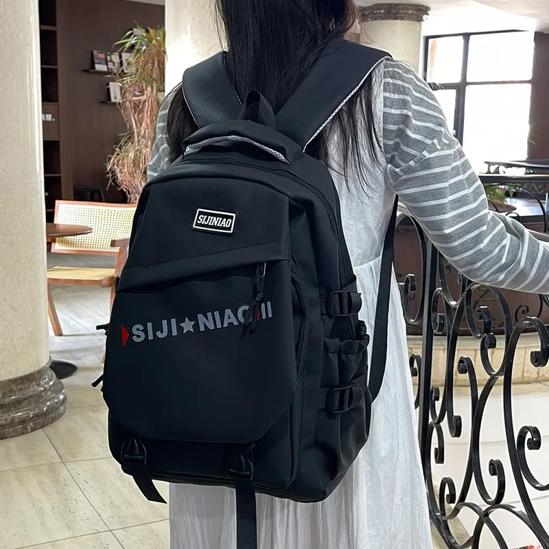 AIBAG Oxford Backpack Unisex Gray/Black/Red/Green/Blue/White-1