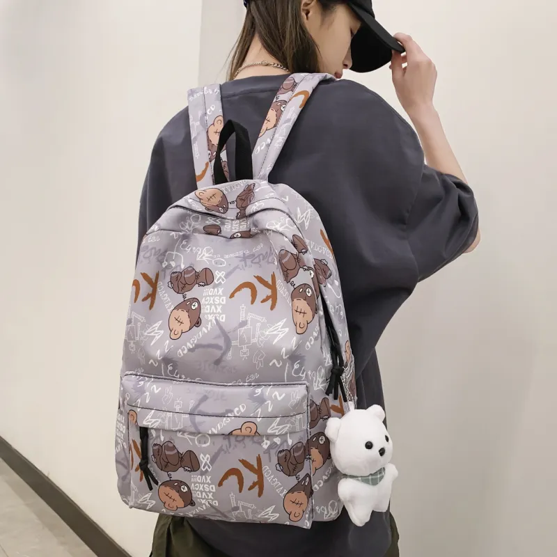 AIBAG Nylon Backpack Unisex Multicolor-17