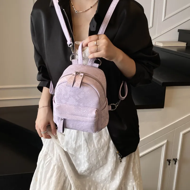 AIBAG PU Backpack Regular Women's Multicolor-1