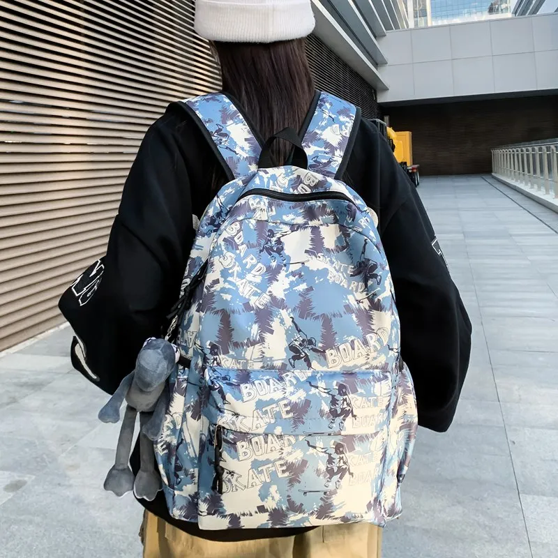 AIBAG Composite Cloth Backpack Unisex Multicolor-18