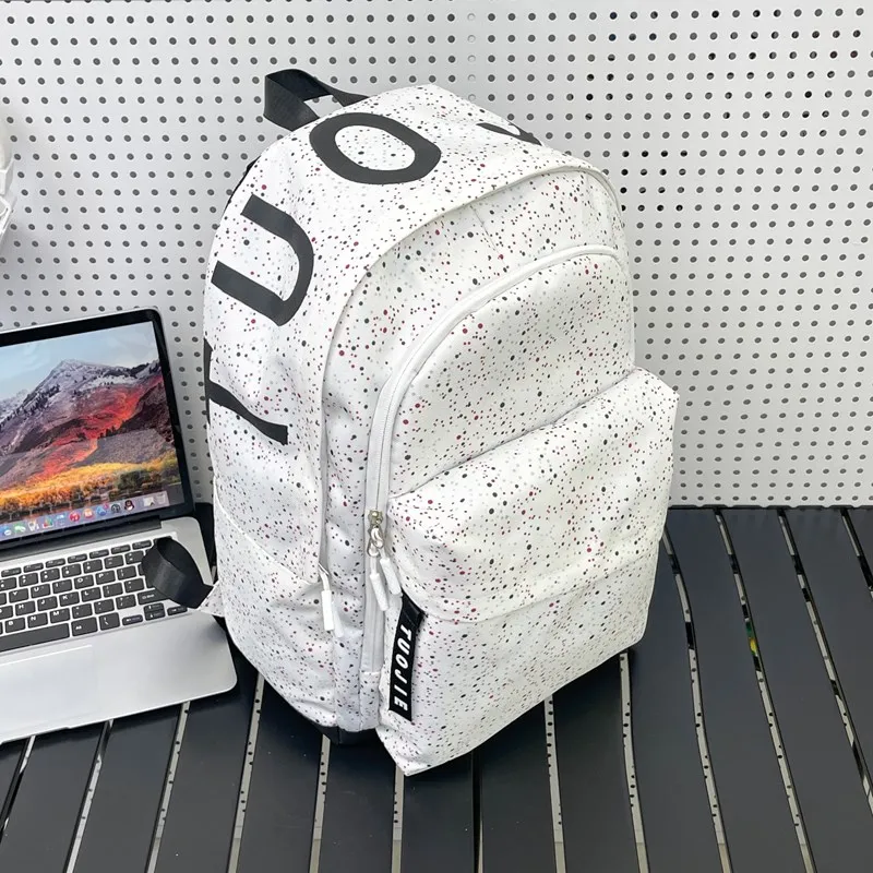 AIBAG Oxford Backpack Unisex White/Black-6