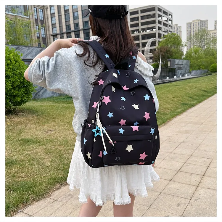 AIBAG Oxford Backpack Unisex White/Black-7