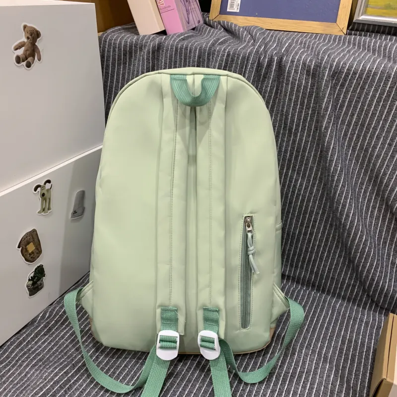 AIBAG Nylon Backpack Women's Black/Pink/Yellow/Green/Blue-21