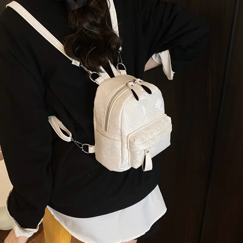AIBAG PU Backpack Regular Women's Multicolor-12