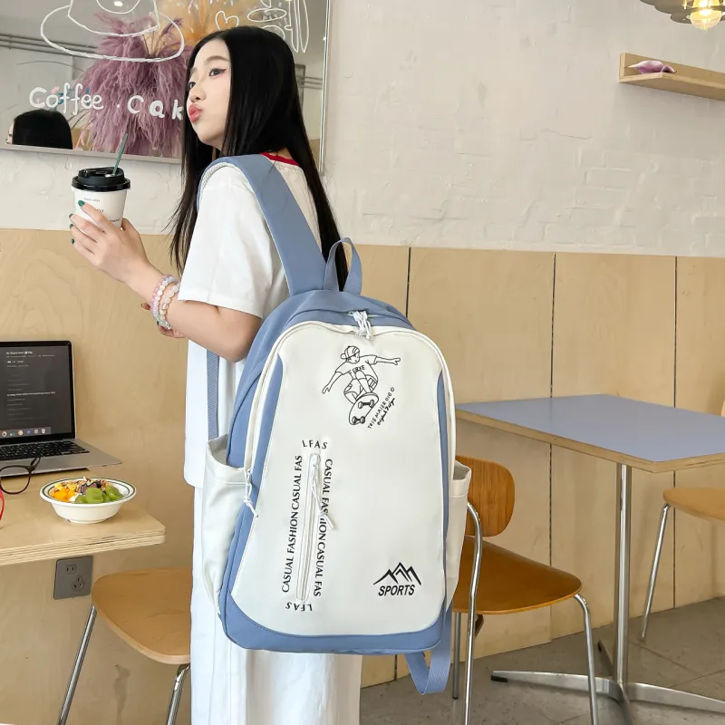 AIBAG Composite Cloth Backpack Unisex Multicolor-17