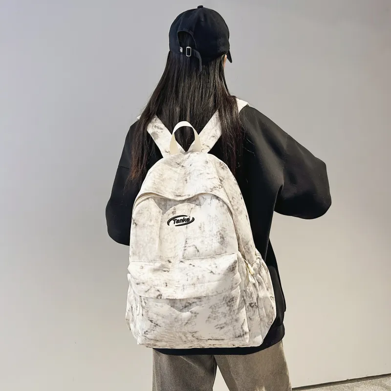 AIBAG Nylon Backpack Unisex Blue/Red/Black/White-22