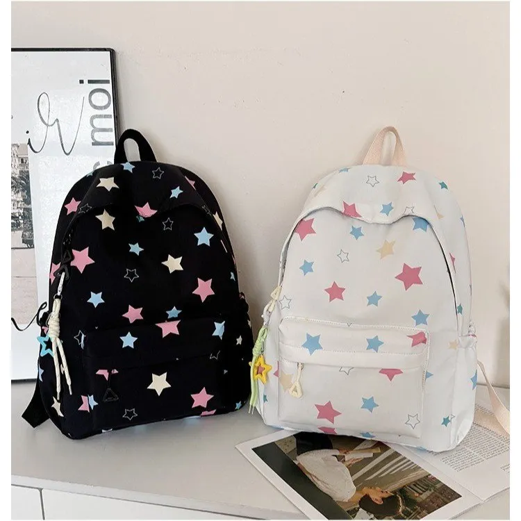 AIBAG Oxford Backpack Unisex White/Black-5