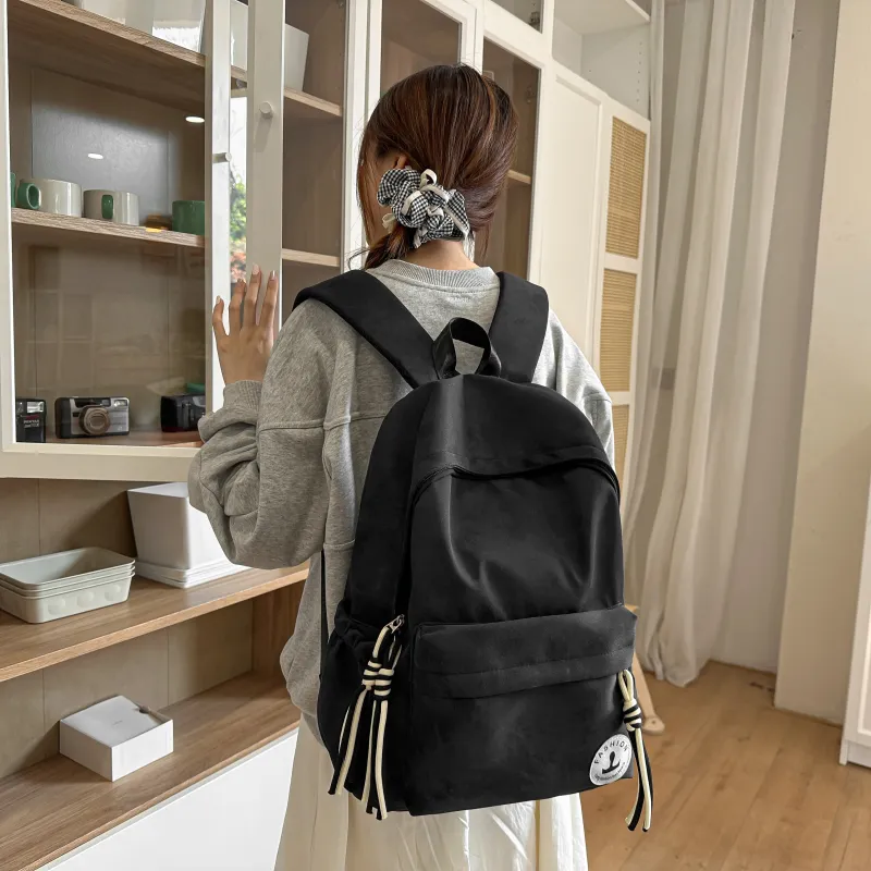 AIBAG Nylon Backpack Unisex Black/Pink/Red/Khaki/Green-2