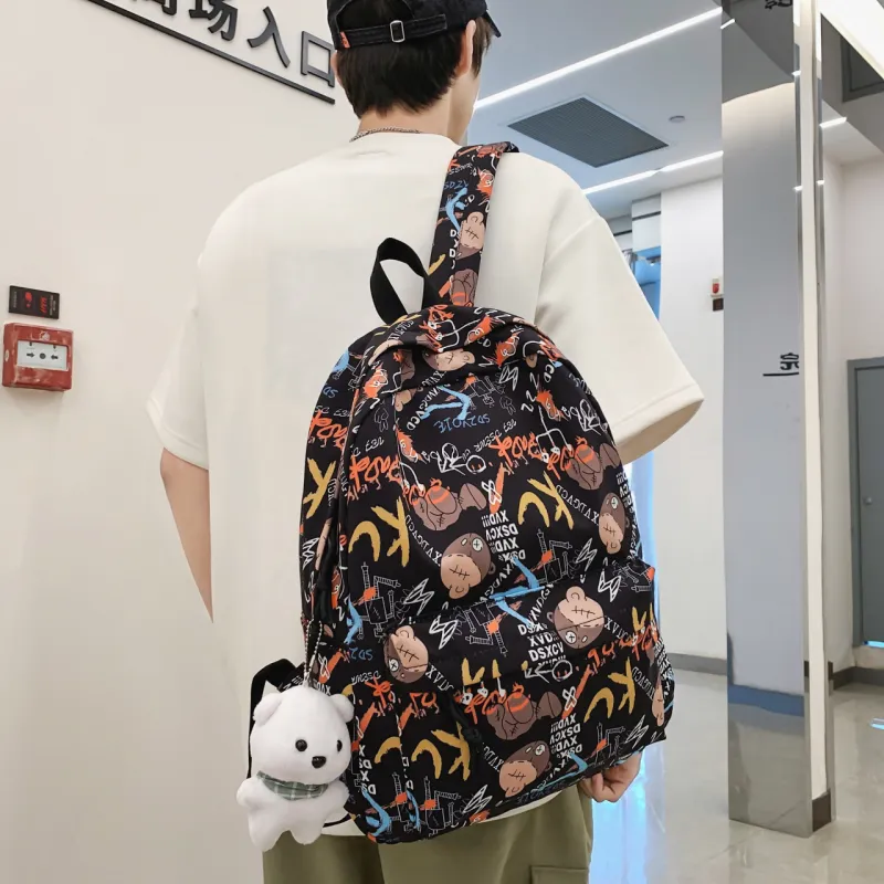AIBAG Nylon Backpack Unisex Multicolor-11