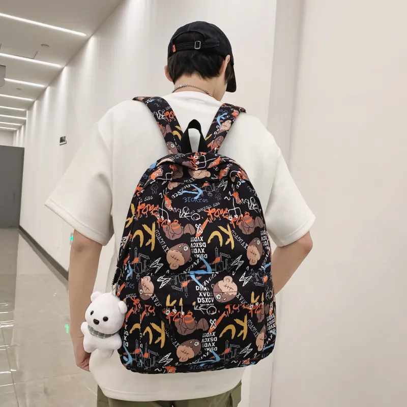 AIBAG Nylon Backpack Unisex Multicolor-9