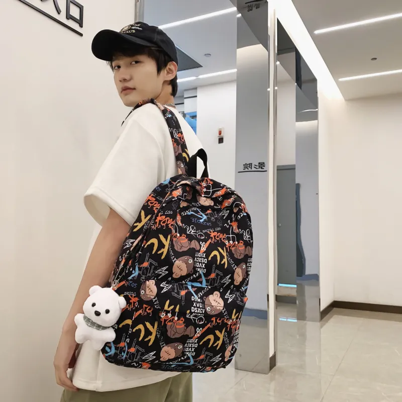 AIBAG Nylon Backpack Unisex Multicolor-10