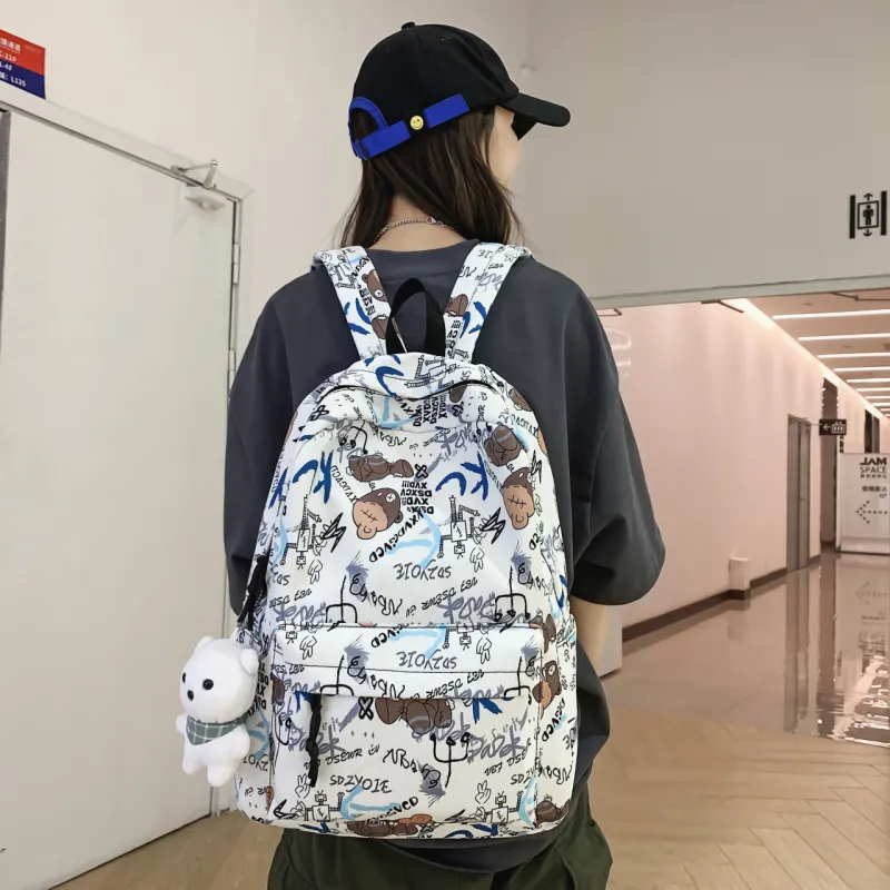 AIBAG Nylon Backpack Unisex Multicolor-2