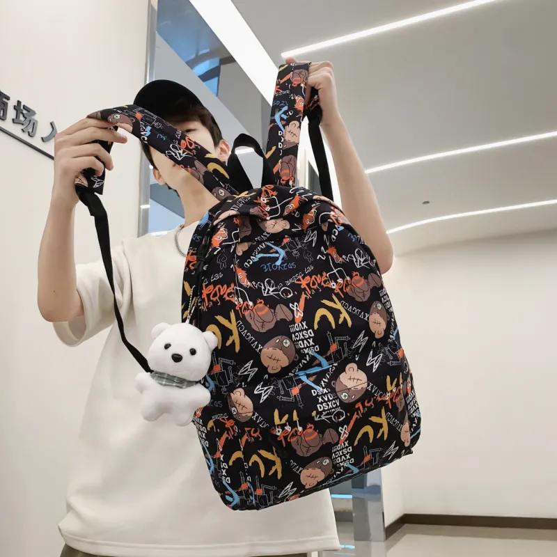 AIBAG Nylon Backpack Unisex Multicolor-13